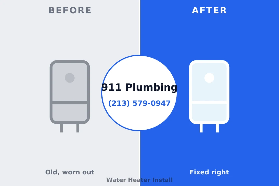 Before and after: plumbing company Oak Trail Shores, TX